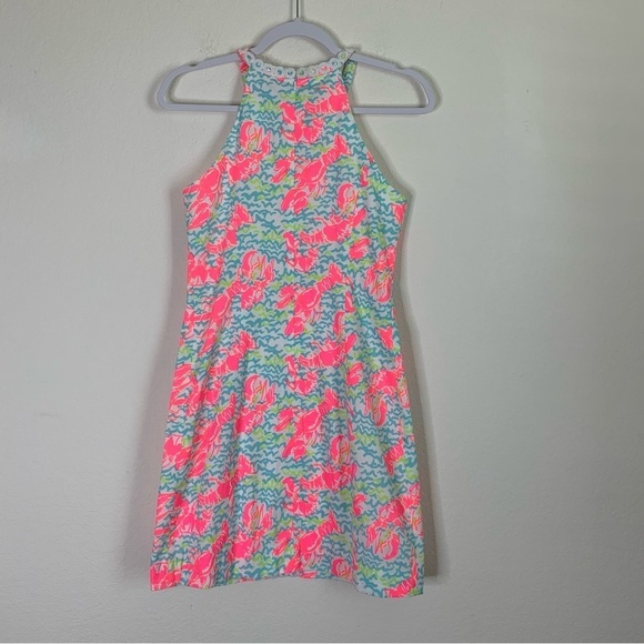 Lilly Pulitzer Pearl Shift resort white pop up lobstah roll dress 0 - Picture 6 of 7